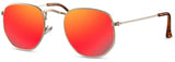 zonnebril unisex goud rood (CWI2413)