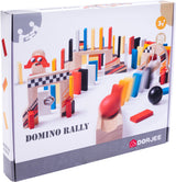 Dorjee Rally Dominesenen Wooden Play Set 115-Piece