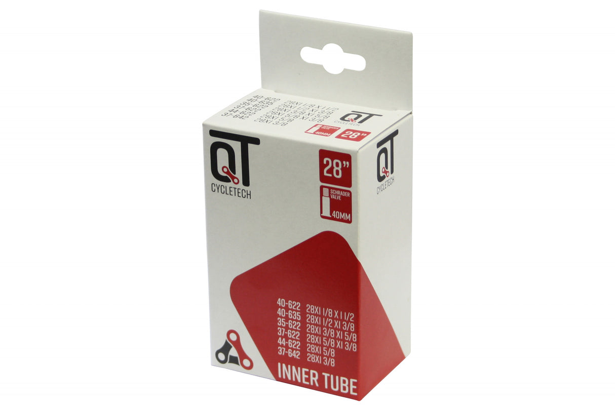 Qtcychectech QT Inner Tube AV17 28 tommer 37 44-622 28x13 8 AV 40 mm 2217377