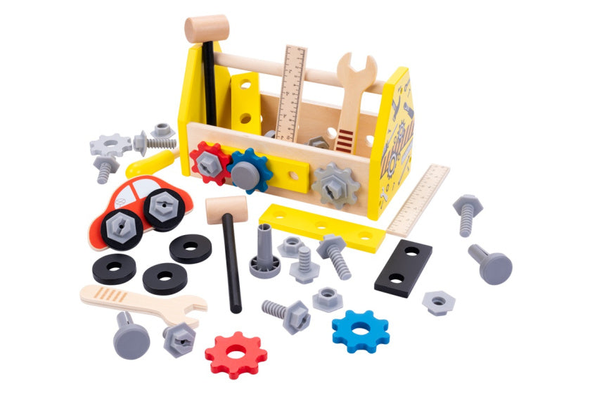 Dorjee Toolbox 33-osobowy junior drewniany żółty