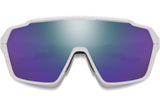 Smith Shift mag bril white chromapop violet mirror