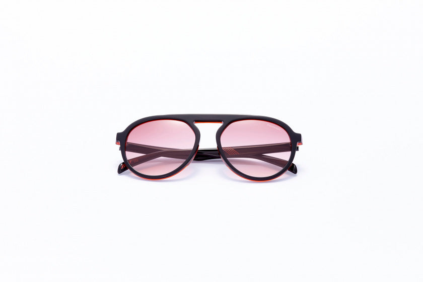 Formel solbriller unisex pilotkat.4 sort lyserosa