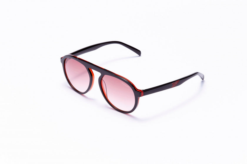 Formel solbriller unisex pilotkat.4 sort lyserosa