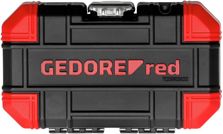 Bitset rojo gedore con destornillador de bit 32 piezas