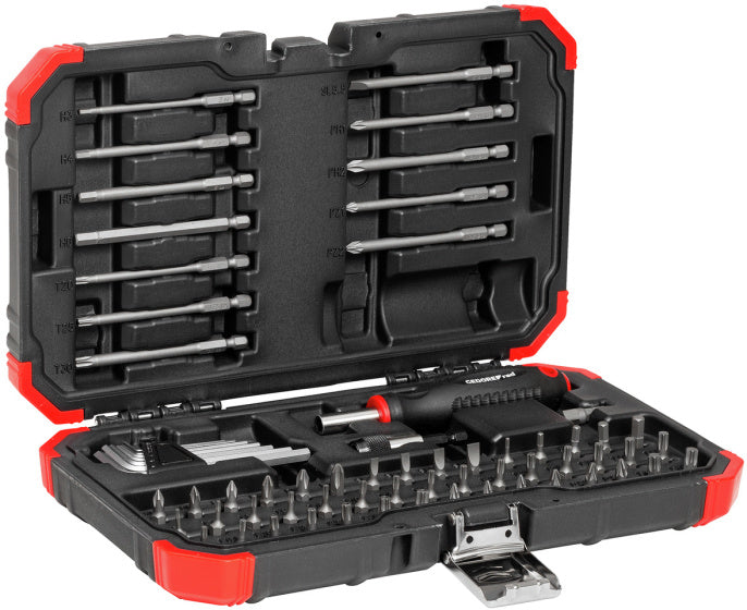 Gedore Red Bitset med bit skruetrækker og Allen Keys 67-stykke