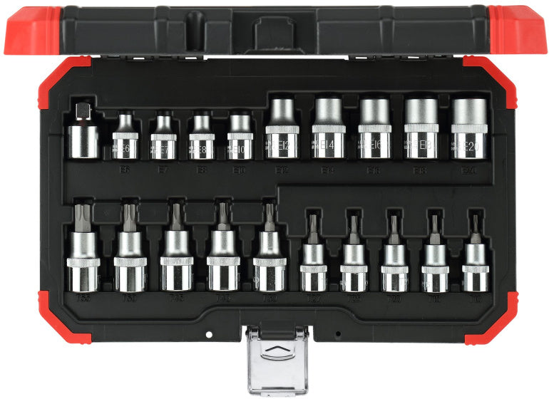 Gedore Red Dops Set 1 2 tommer TX sølv 20-delt