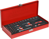 DOPS rosso GEDORE SET TX 1 4 pollici SW 413 mm in argento 32 pezzi