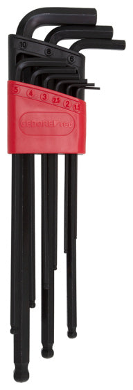 Gedore Red Allen Keys Sæt 9-delt lang rød
