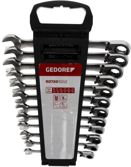 Gedore Red Ringratel-Steek Keys Set SW 8-19 mm 12 pièces