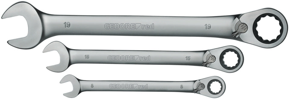 Gedore Red Ringratel-Steek Keys Set SW 8-19 mm 12 pièces
