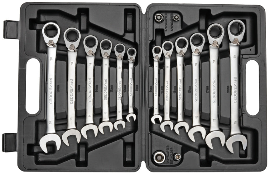 Gedore Red Ringratel-Steek Keys Set SW 8-19 mm 16 pièces