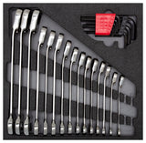 Set di tasti rossi Gedore 2 3 ct argento 24 pezzi