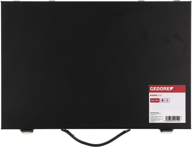 Gedore red Spiraalborenset 1-10 mm Zilver 170-delig