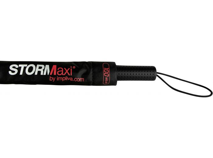 Impliva Stormaxi Stormparapluplu 100 cm Polyester schwaarz rout