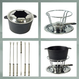 Kela Comore Fondues Set 800 ml 11-dílné černé