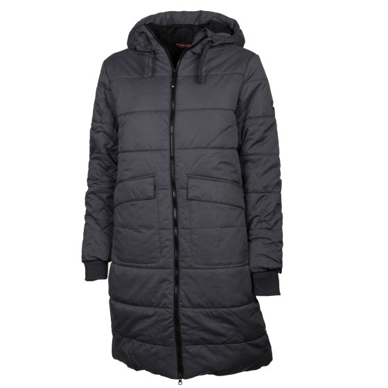 Liewenslinn, wéi eng gefälschte Parka Dammen Grey Gréisst 4xl