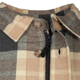 Life Line Jervis imbottita camicia in flanella uomini beige size s