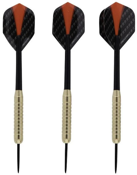 Longfield Darts Steeldip DartSspijl Set 18 Gramm schwaarz donkel rout 3 Stécker