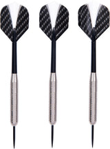 Longfield Darts Steeltip Dartspijl sett 23 gram sølv svart 3 stykker