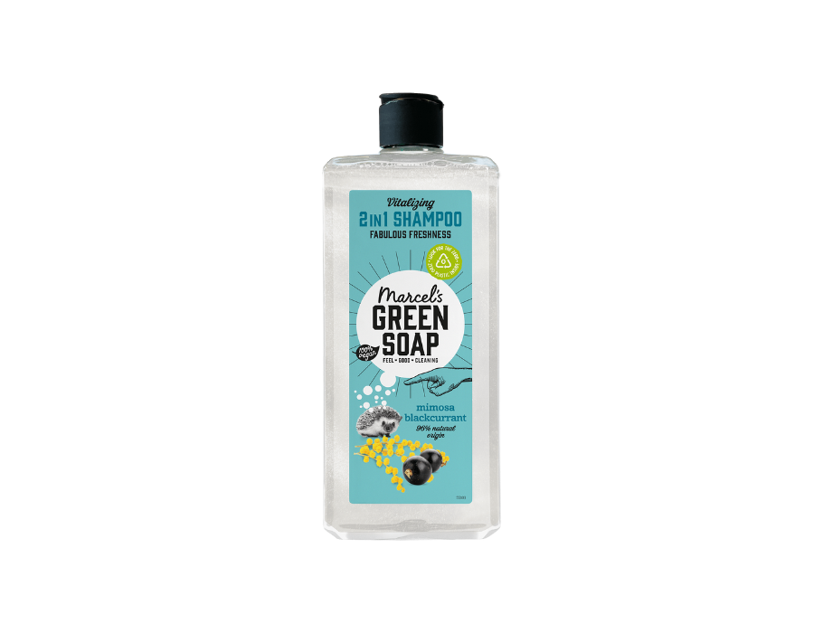 Marcels grøn sæbe shampoo balsam mimosa sort bær 300 ml