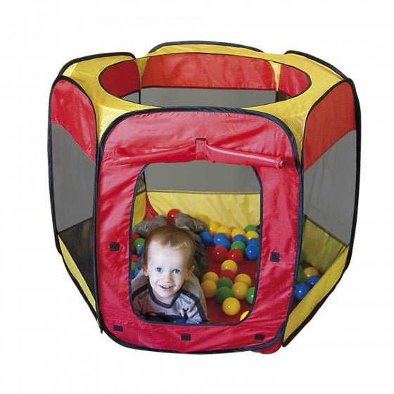 Toys paradiso Speelnt avec 100 balles 100 x 75 cm jaune rouge