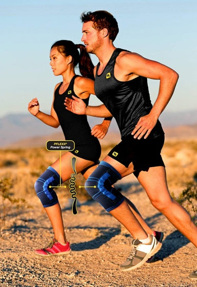 PFLEXX Knee bandage Compression unisex blue per set of size XS
