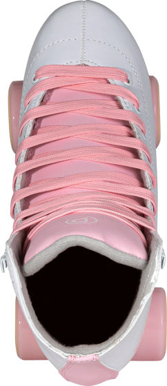 Playlife Verstellbare Rollschuhn -Skates Junior Weißrosa Größe 39 42