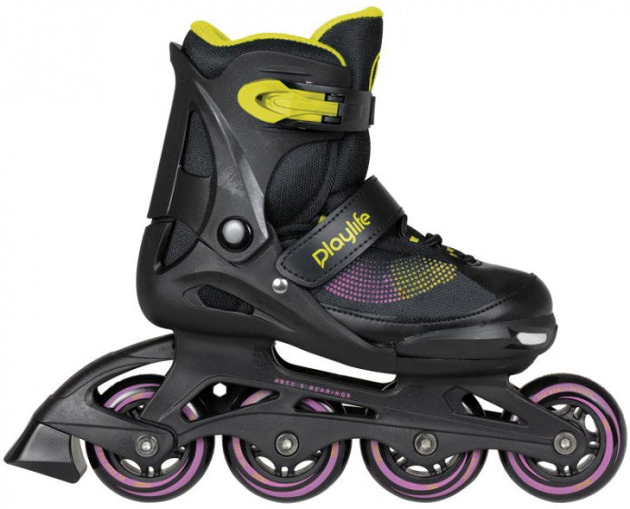 PlayLife Inline Joker Hardboot 82a Czarny żółty rozmiar 37-40