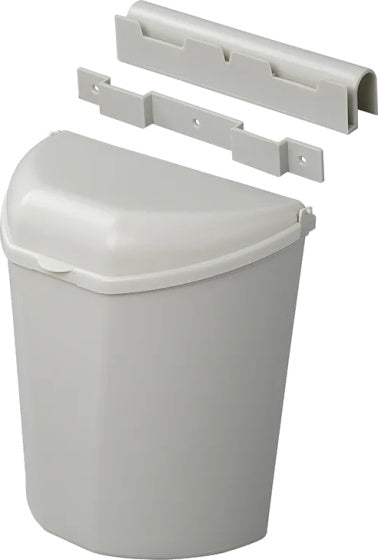 Proplus waste bin with lid 6 liter 29.5 cm light gray