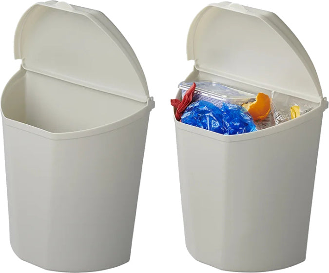 Proplus waste bin with lid 6 liter 29.5 cm light gray