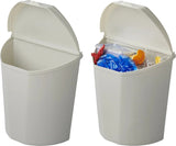Proplus waste bin with lid 6 liter 29.5 cm light gray