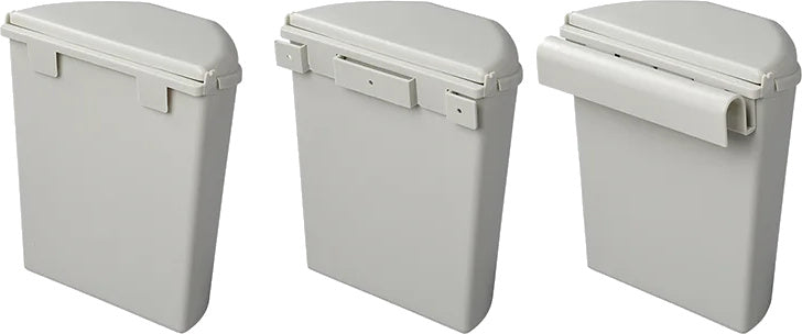 Proplus waste bin with lid 6 liter 29.5 cm light gray