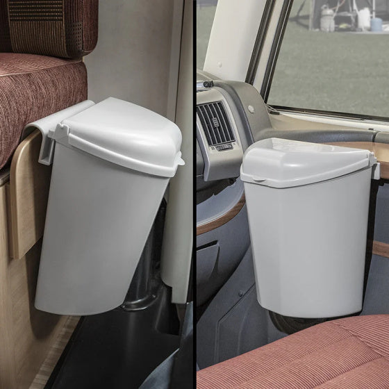 Proplus waste bin with lid 6 liter 29.5 cm light gray