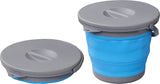 Proplus Abfallbehälter faltbare 5 Liter 20 x 25 cm blau grau