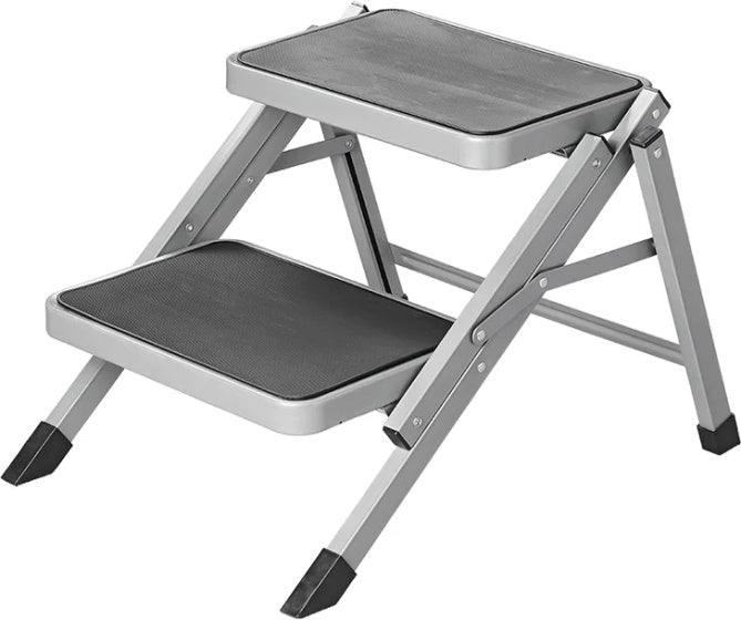 Proplus -Stapend faltbar 2 Schritte 59,5 x 49 x 39 cm grau