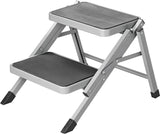 Proplus -Stapend faltbar 2 Schritte 59,5 x 49 x 39 cm grau
