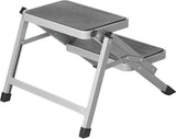 Proplus -Stapend faltbar 2 Schritte 59,5 x 49 x 39 cm grau