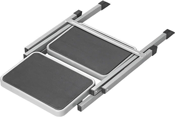Proplus -Stapend faltbar 2 Schritte 59,5 x 49 x 39 cm grau