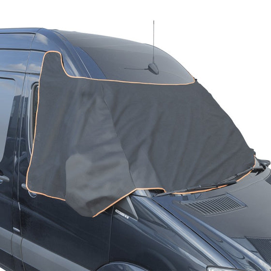 ProPlus window cover 345 x 105 cm with magnets gray black