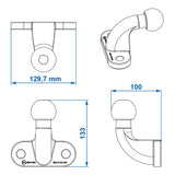 ProPlus Towbar Bullet Watches Ø50mm Steel Long Silver