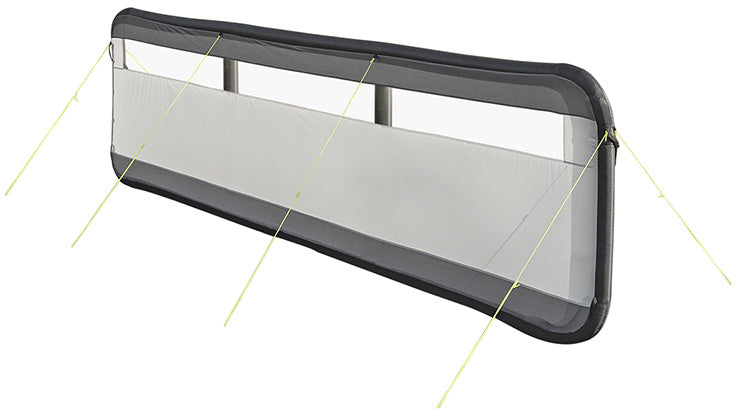 Proplus čelní sklo nafukovacího skla 480 x 140 cm světle šedá černá