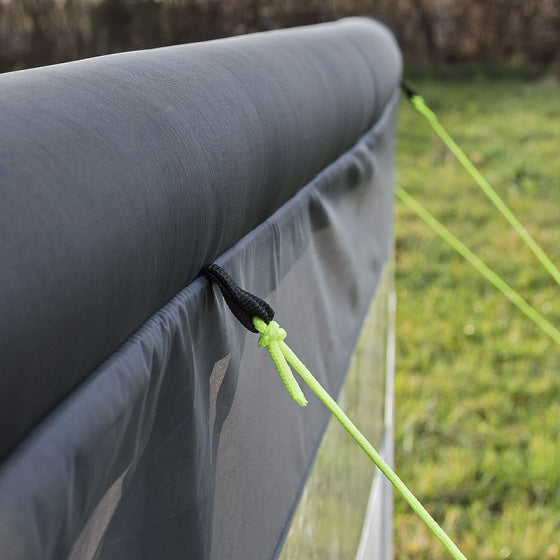 Proplus čelní sklo nafukovacího skla 480 x 140 cm světle šedá černá