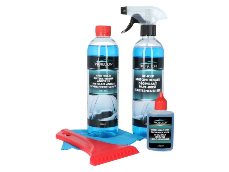 ProtectOn Winter Set 5-dílné auto 500 ml modré