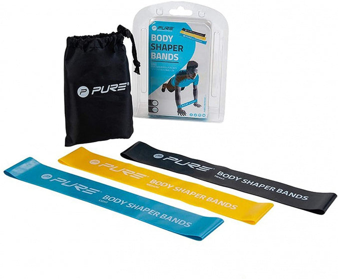 Pure2improve Resistance Bands Men 30 x 5 cm de látex 3 piezas
