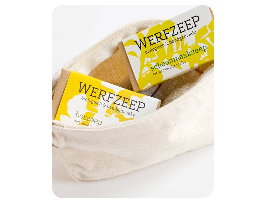 Werfzee Werfzeep Travel Sac et deux savons