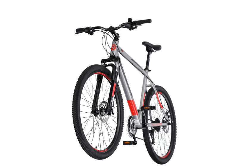 Rucanor Lux 27,5 pollici 46 cm uomini 21 V Freno a disco meccanico rosso argento