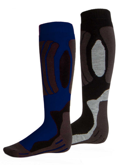 Smučarske nogavice Rucanor svindal 2-paket Unisex črno modra velikost 39-42