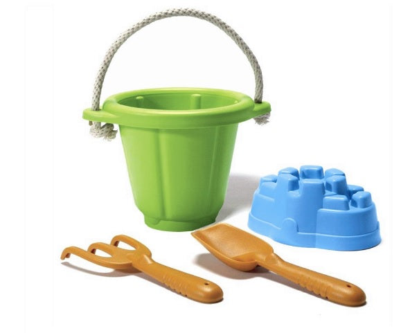 Green Toys Beach Set med spand, rake og scoop