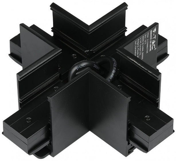 V-TAC Cross-Anschluss Magnetrails IP20 Stahl schwarz