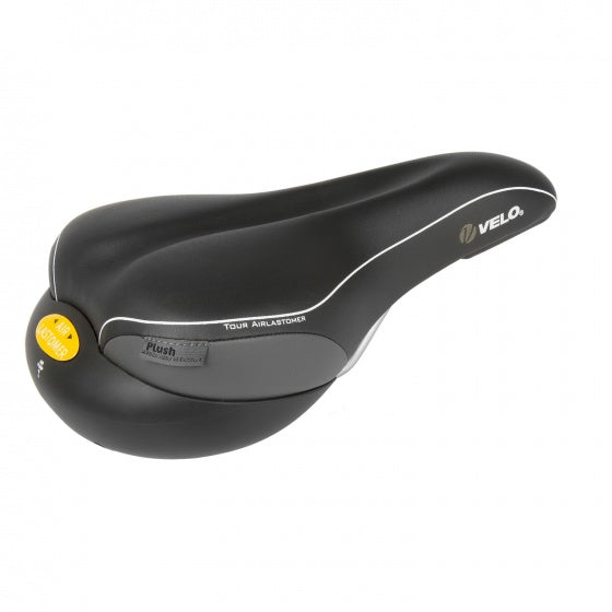 Velo Sadel Tour Airlastomer Schwarz